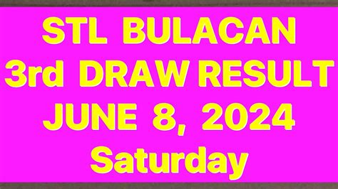 stl bulacan result 3rd draw today